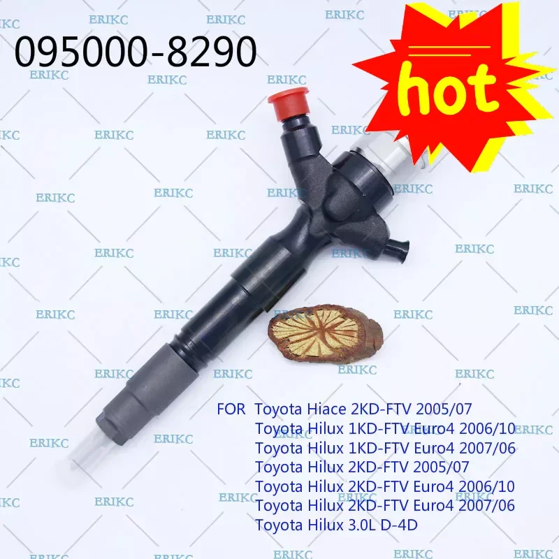 ERIKC Injector 095000-8290 DCRI108290 ( 23670-0L050) Diesel Parts Injection Common Rail 23670-09330 DCRI108290 for DENSO