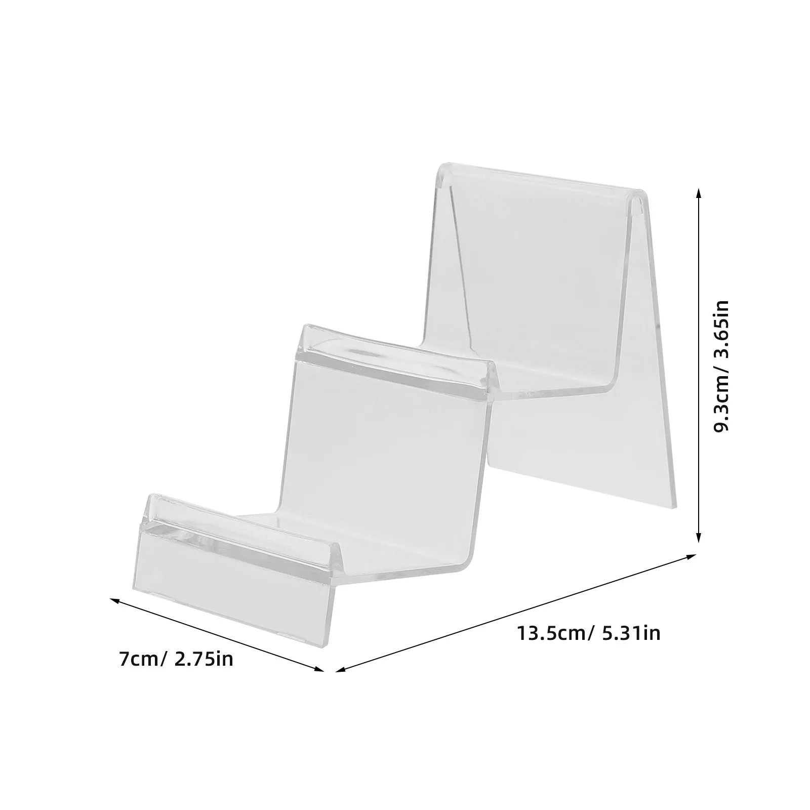 Transparent Multi-Tier Wallet Display Stand Clear Purse Organizer Perfume Holder Handbag Riser Acrylic Display