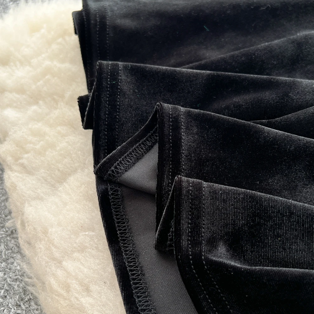 ชุดเดรสผ้ากำมะหยี่ลูกไม้แขนยาวทรงเข้ารูป สไตล์วินเทจสุดชิค หรูหราแบบแฟรี่ แฟชั่นเกาหลี สำหรับงานปาร์ตี้ฤดูใบไม้ร่วง เสื้อผ้าผู้หญิง