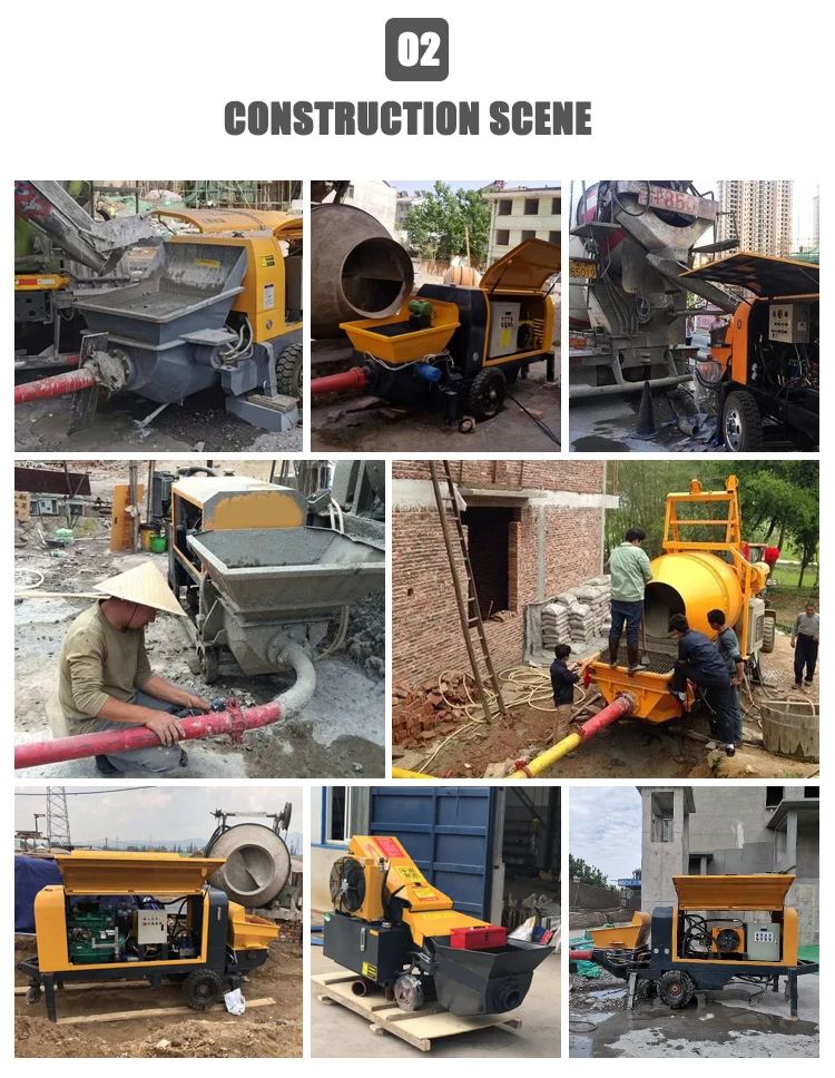 جهاز تحكم عن بعد جديد لمضخة الخرسانة أسطوانة واحدة مضخة الخرسانة الديزل الهندسية وآلات البناء