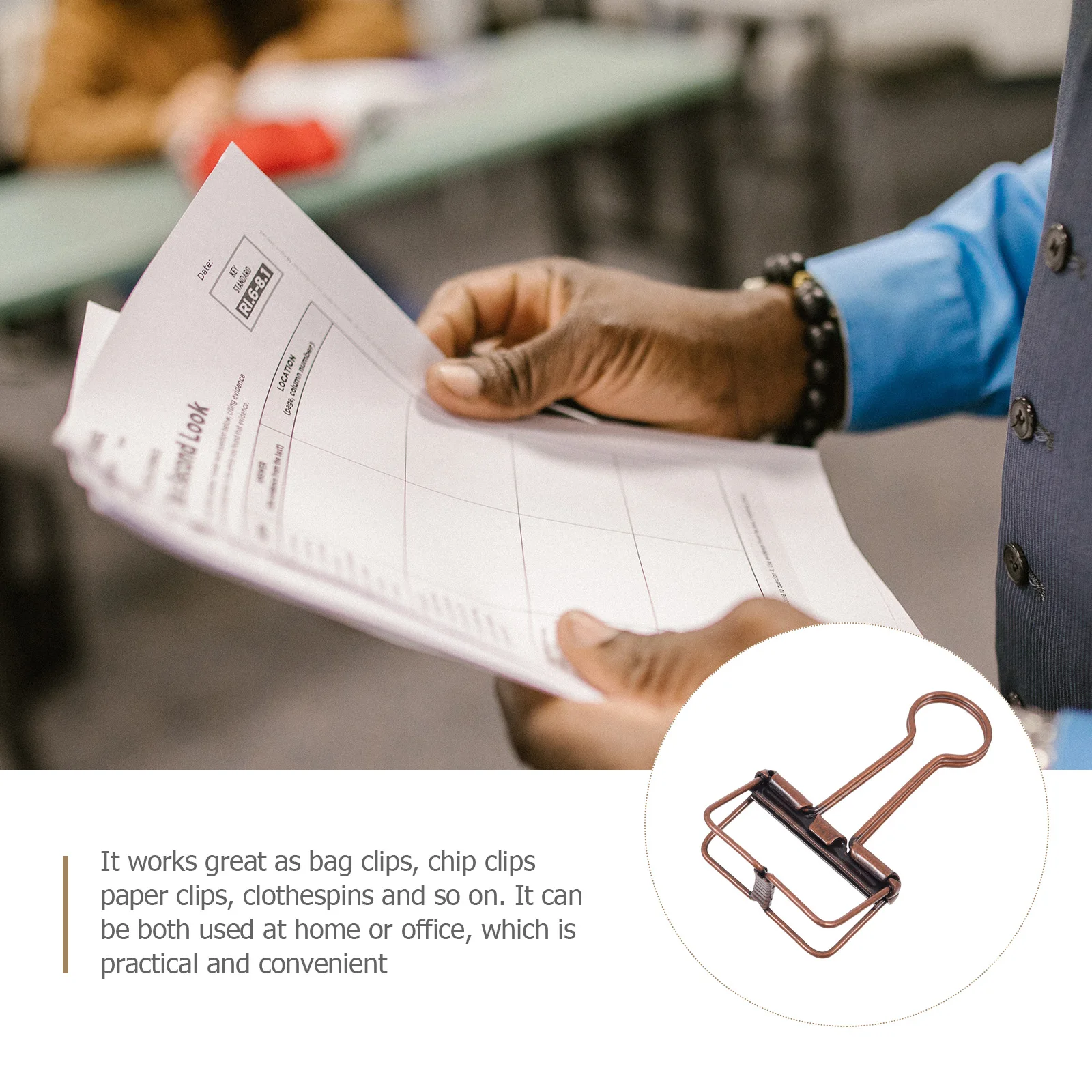 

6 pcs Bronze Dovetail Clips Retro Book Holders Metal Stationery Binder Paper Organizers Office School Supplies Document