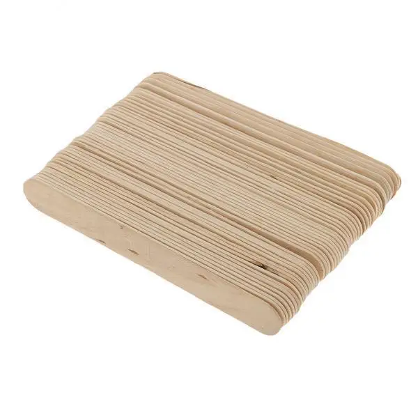 Senior Timber Wooden Waxing Applicators Removal Wax Stick Spatula Hair Removal Tool for Face Legs and Body Use