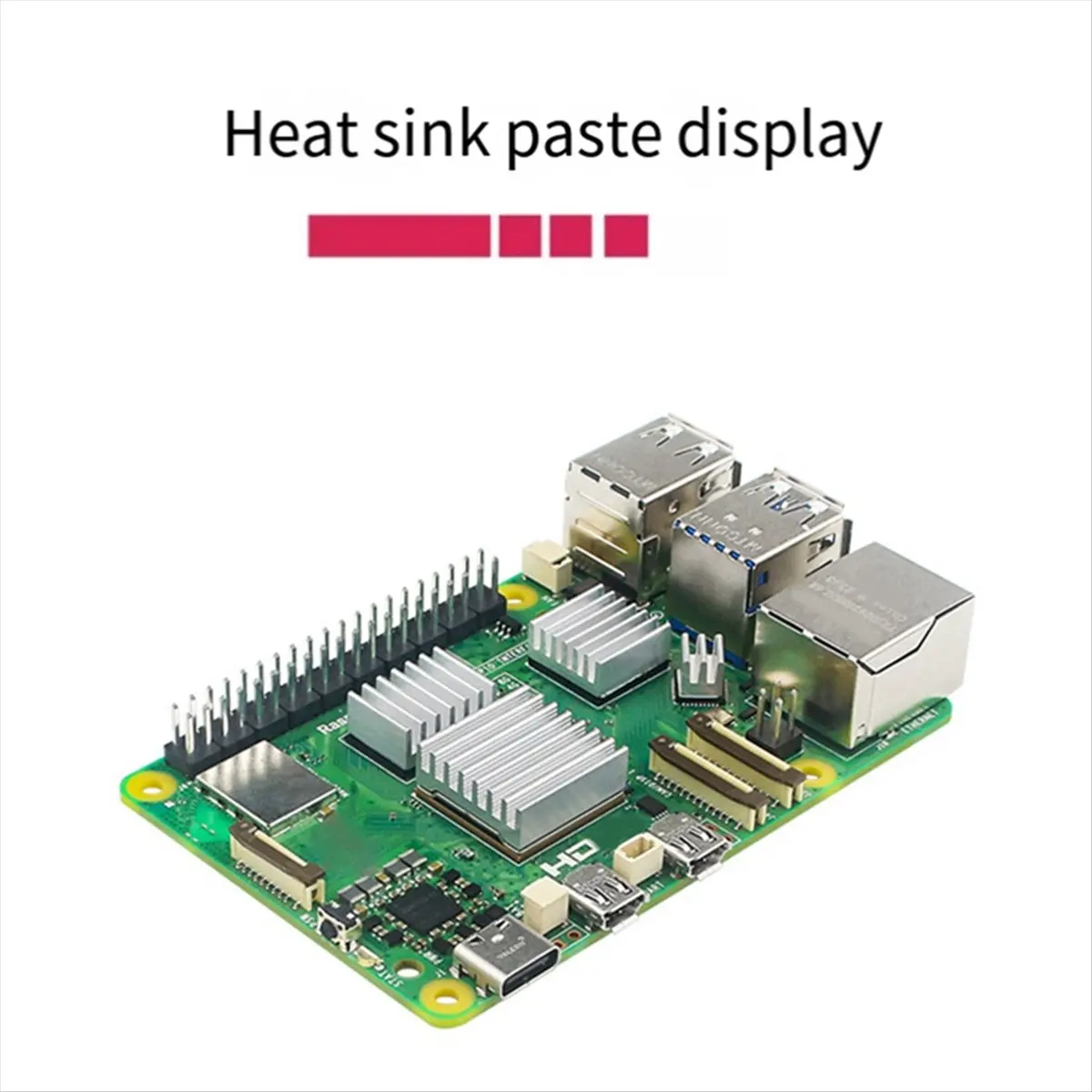 ABGN For 5 Heatsink CPU Fitting Design with Adhesive Backing Chip Thermal Conductivity Cooling Heat Sink Set,B