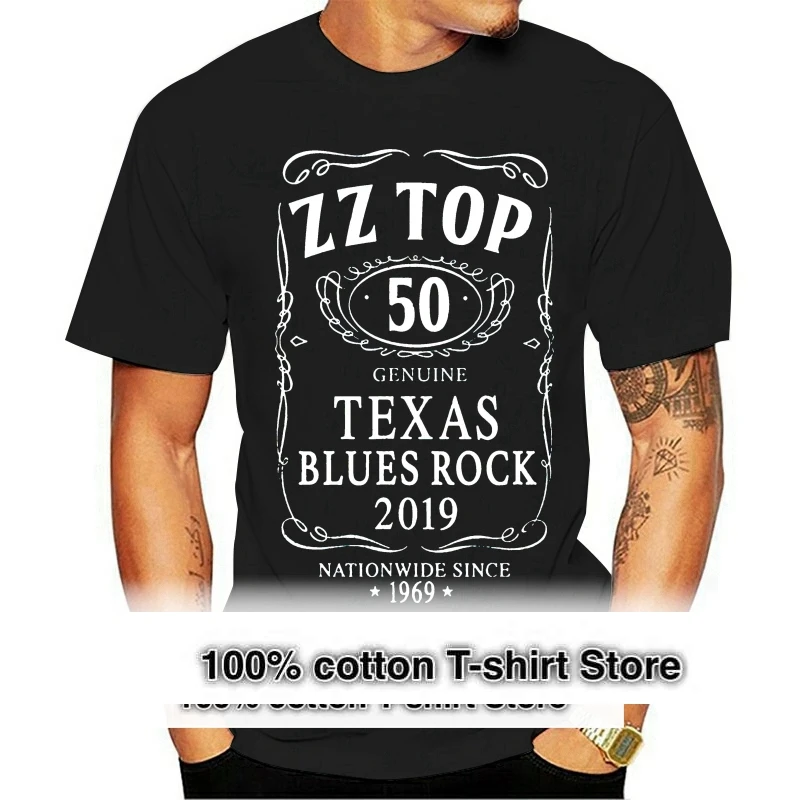 Zz Top Texas Blues Rock Black T-Shirt La Grange Tres Hombres For Fans S-3Xl Harajuku Hip Hop Tee Shirt