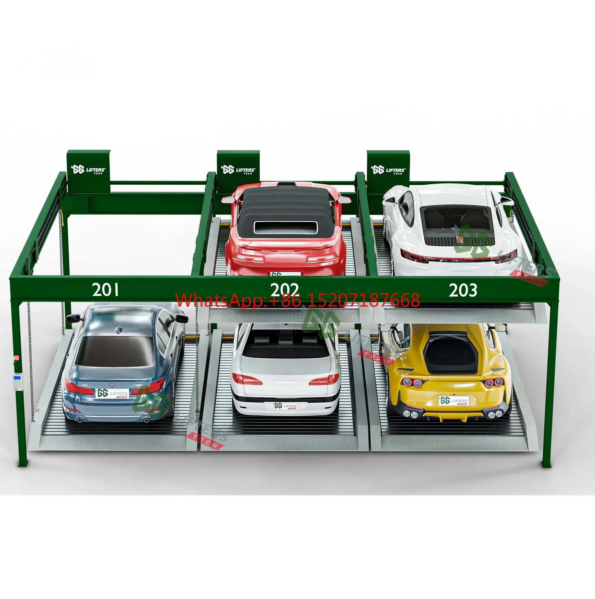 Automatic Smart Rotary Puzzle Parking System with Hydraulic Lift