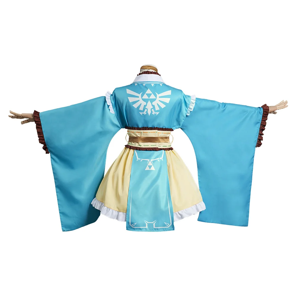 Link Cosplay Costume pour femmes japonaises, Breath of the Interface Net, Lolita Kimono fur s, Halloween Carnival Outfits