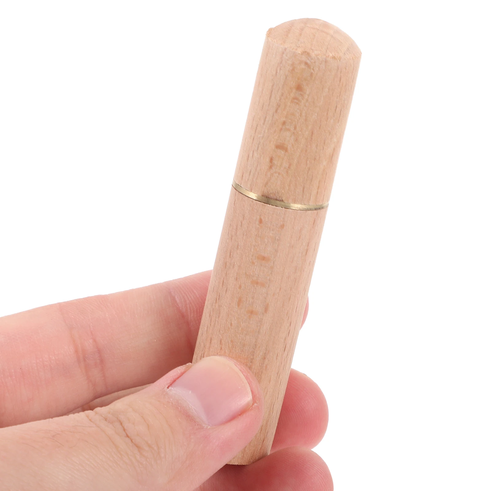

2 Pcs Toothpick Storage Container Small Item Organizer Stitch Holder Thread Wooden Canister Bamboo Needle