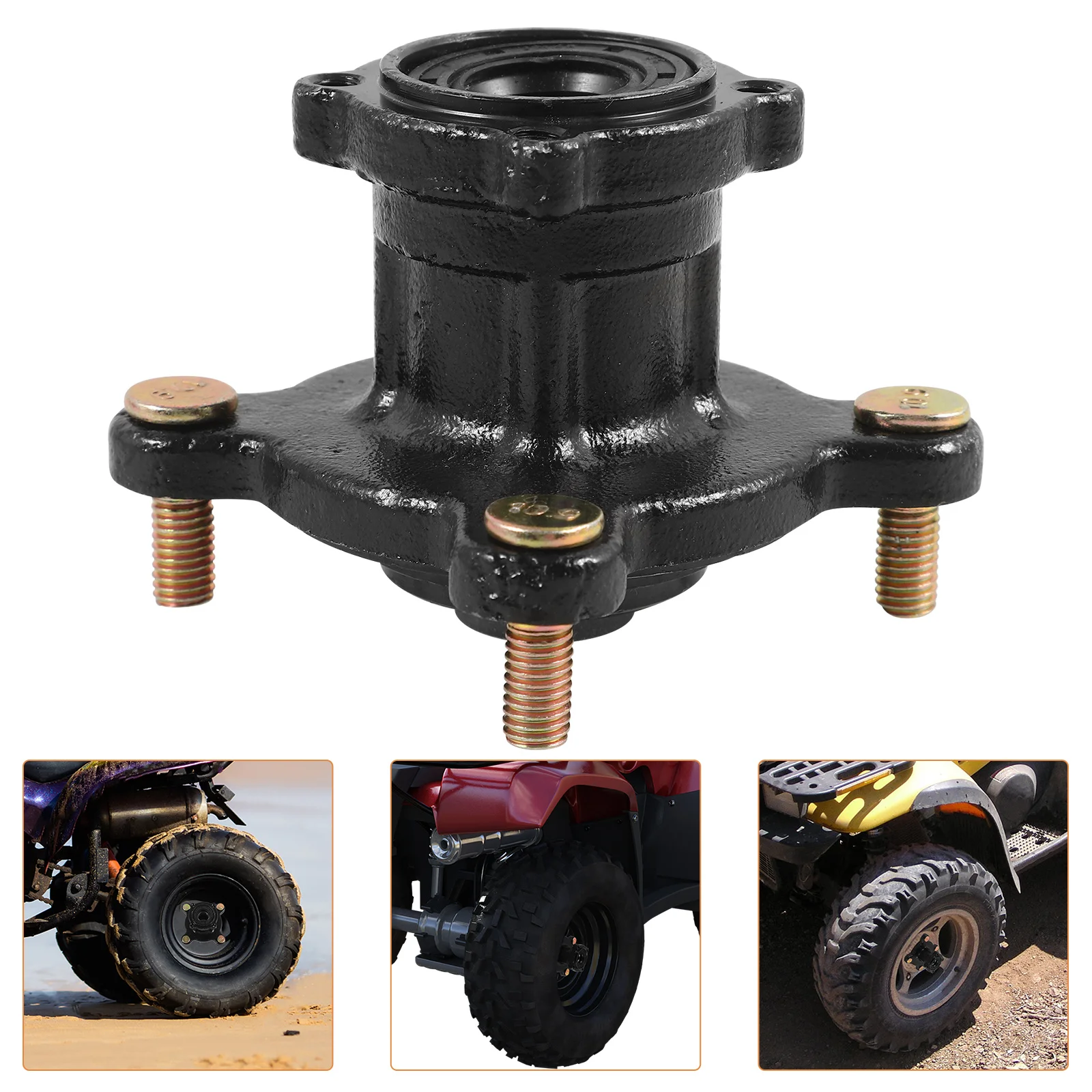 Mozzo in metallo durevole sostitutivo dell'asse del cerchione anteriore Go Kart Atv per l'uso del mozzo Go Beach Wilderness