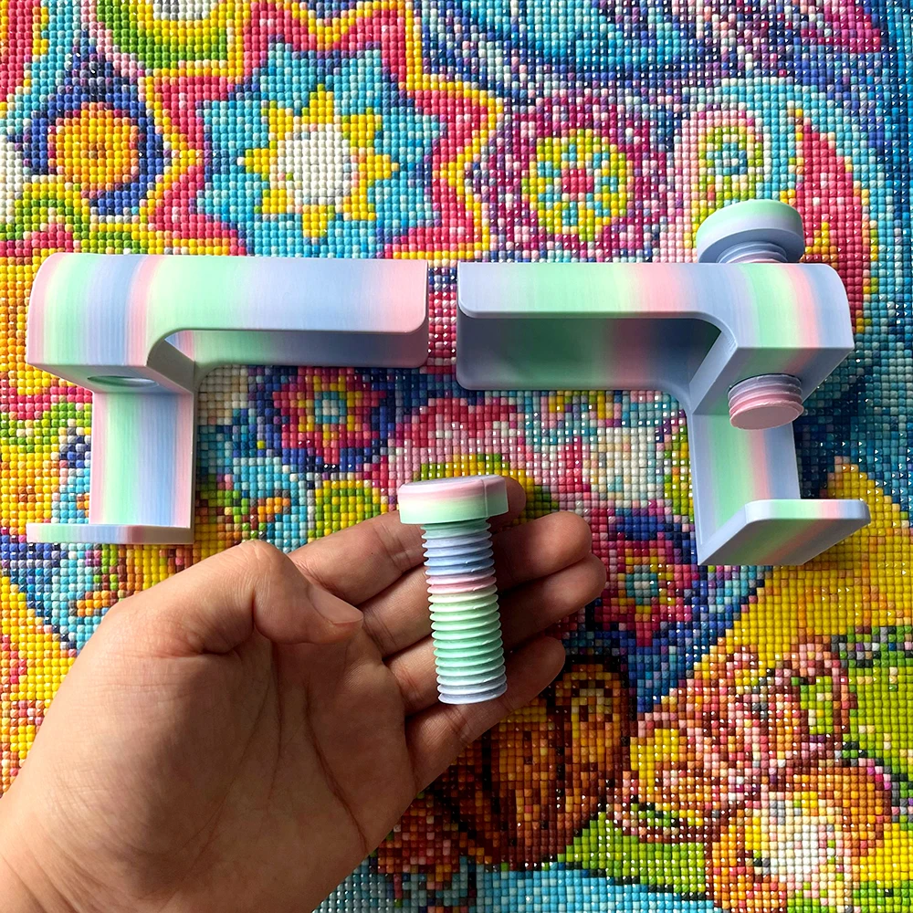 Dispaint Diamond Painting Scroll Holder Ricamo Canva Pad Pinza, adatta per tavolo da tavolo con spessore 2~4 cm/0,78~1.57 pollici