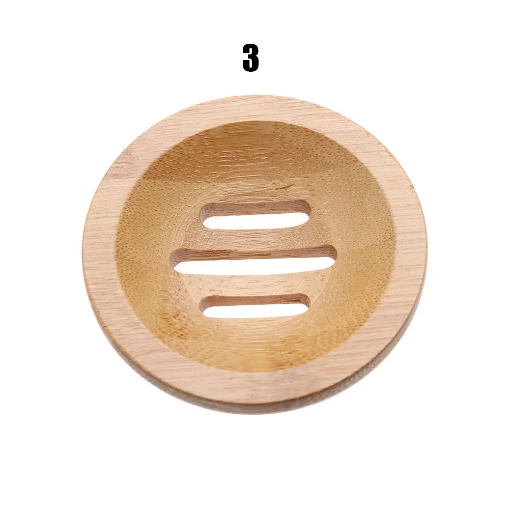 Portable Wash Shower Toilet Soap Tray Bamboo Box Container Soap Dish Box