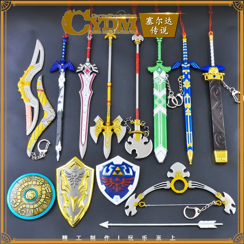 Jeu d'anime populaire Legend of Zelda Kingdom Tears, Épée du Maître, Arc du Crépuscule, Bouclier Hailia, Fléchette Volante, Arc Lumineux, Cadeau Créatif