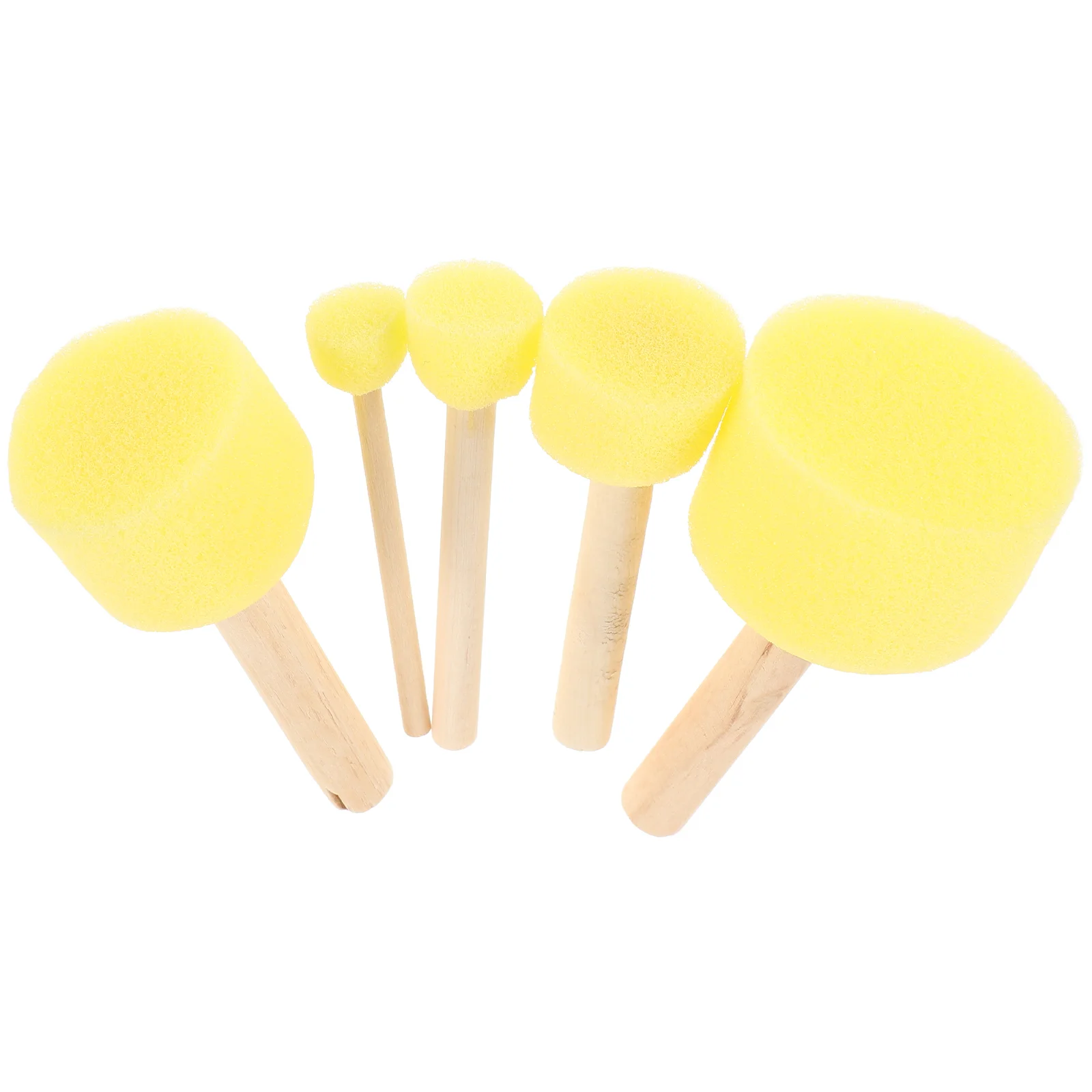 5 Pcs Pottery Tools Sponge Clay Rolling Pin Sponges DIY Finger Painting Kit Kids Brushes Ceramics