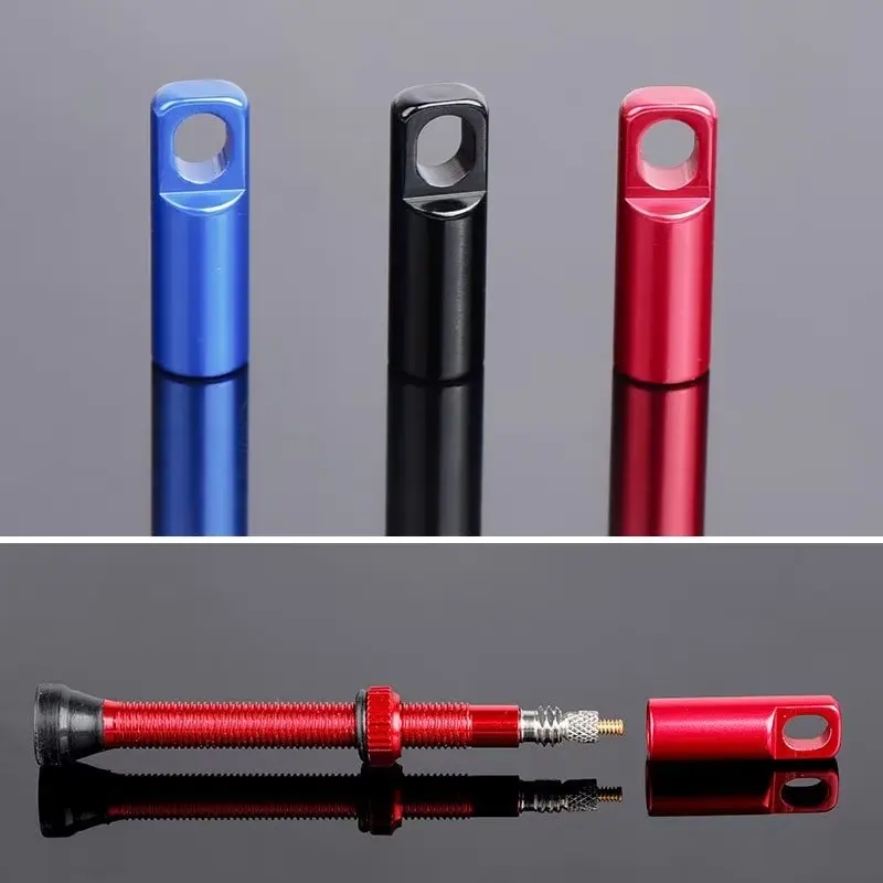 2 In 1 Tubeless Tire Valve French Valve Dust Cover Cap Stem Plug Valve Core Removal Tool Tyre Presta Valve Cap For MTB Road Bike