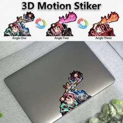 Tanjirou Yoriichi Demon Slayer 3D Anime Stickers Motion Cartoon Decals for Cars,Laptop, Refrigerator, Motorcycles,Etc.