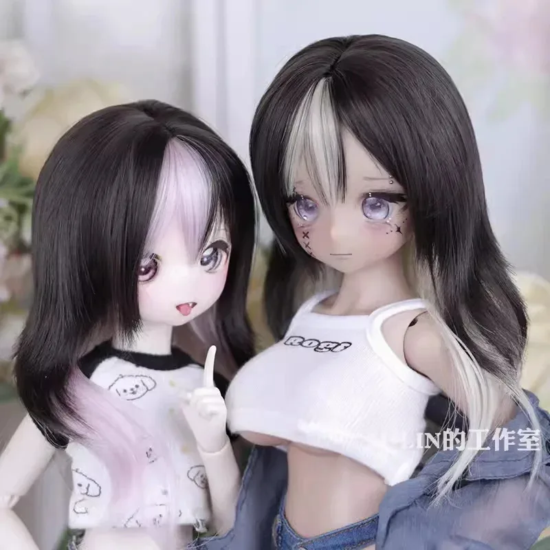 Parrucche per bambole BJD Capelli ondulati lunghi per accessori per capelli ricci 1/3 MDD Parrucca ad alta temperatura