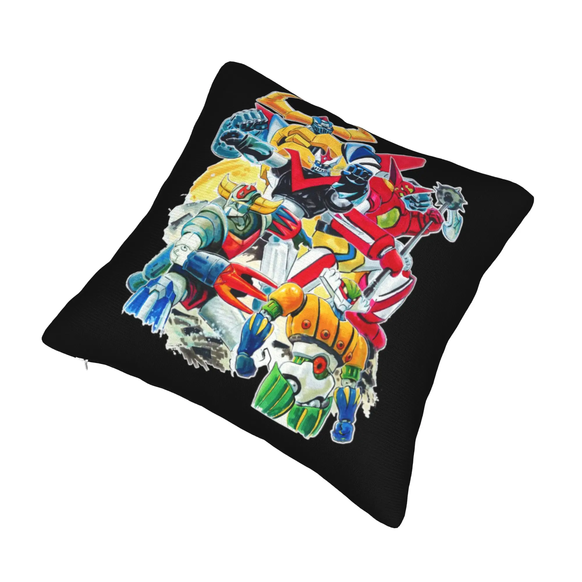 Goldrake Gurendaiza Mazinger Z Cushion Cover 45x45cm Super Ufo Robots Team Anime Soft Modern Pillows Decoration Salon