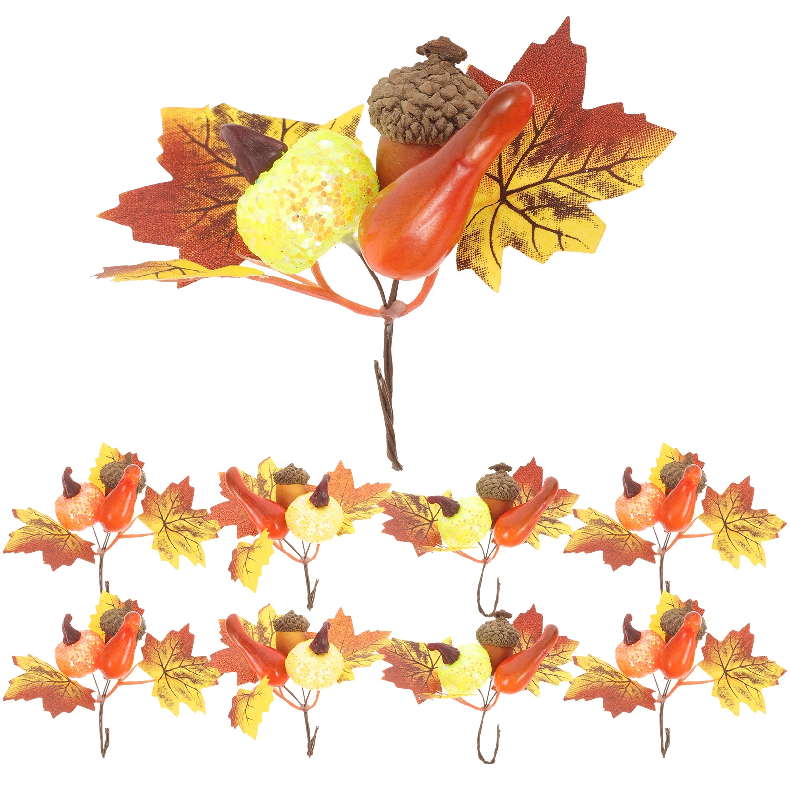 

10Pcs Pumpkin Maple Leaves Decor Autumn Harvest Thanksgiving Fall Decoration Ornament Autumn Decor Fall Decoration