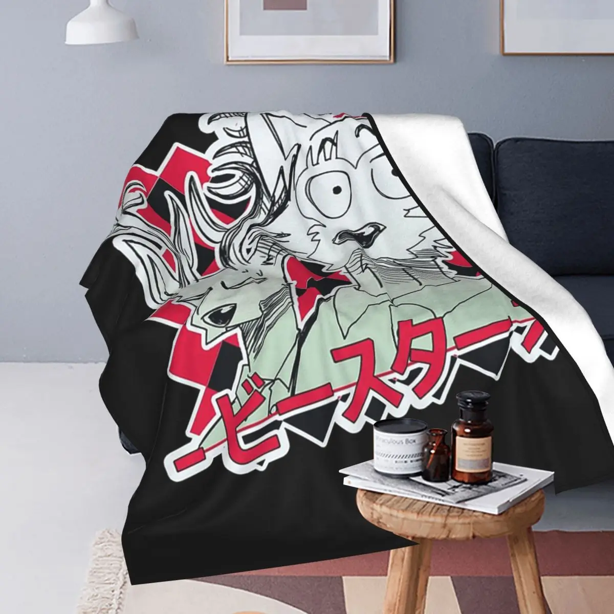 Beastars Blankets Soft Warm Flannel Throw Blanket Plush for Bed Travel Home Couch