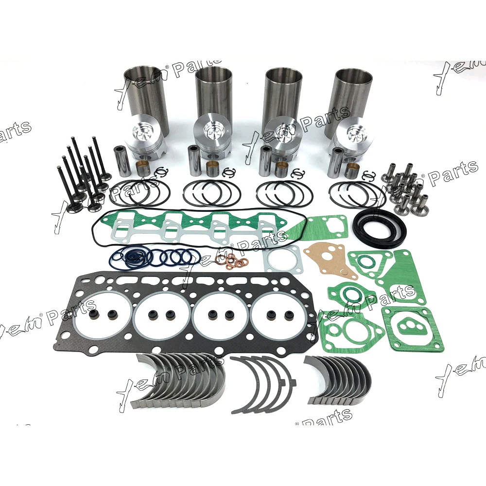 Practical 4D84-2 Overhaul Rebuild Kit Liner With Gasket Set Bearing Valve Train For Yanmar engine part