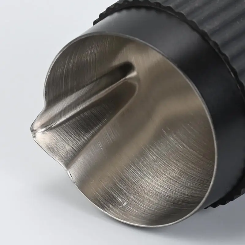 M6CB 420 مل من الفولاذ المقاوم للصدأ الحليب إبريق الحليب باخرة كوب القهوة لاتيه فن لاتيه مناسبة لسهولة لاتيه صنع القهوة والقهوة