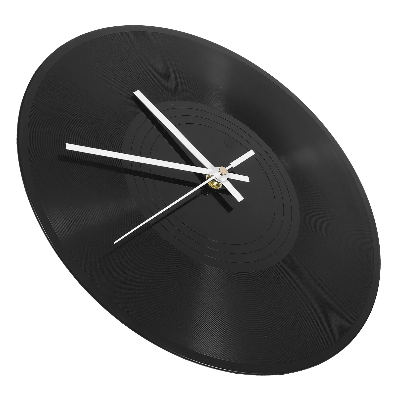 1Set Vinyl Record Wall Clock Round Decorative Wall Hanging Clock for Living Room Bedroom Office Modern Home Decor Turntable