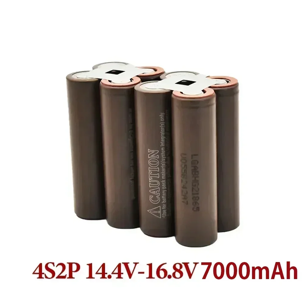 Customized 18650 HG2 battery 30A screwdriver electric drill Li-lon battery 3s1p 3s2p 4s1p 4s2p 5s2p 3.7V-21V 3500mAh -7000mAh