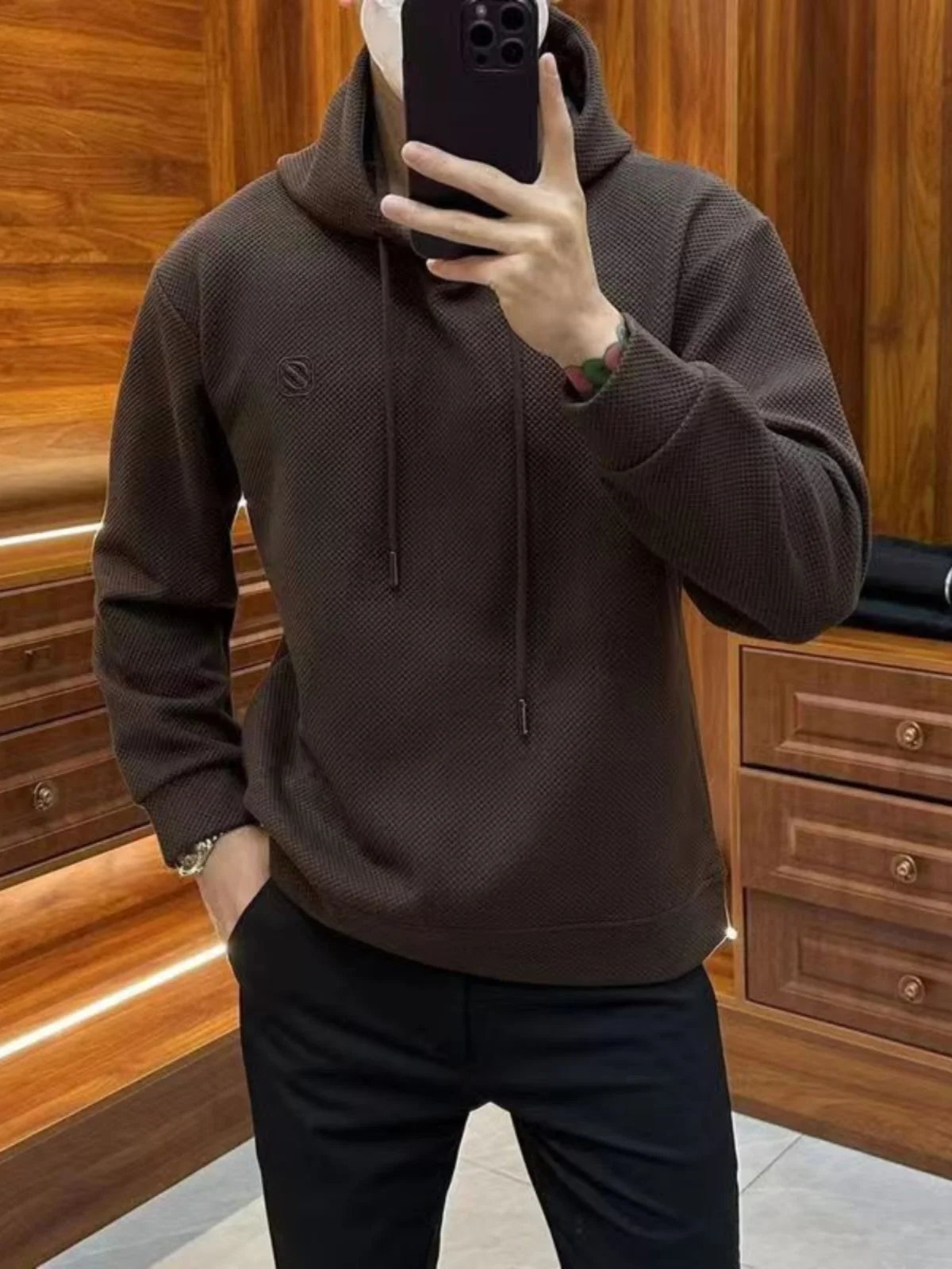 

Мужская толстовка на весну-осень: премиум-качество, легкая, повседневная, деловая, однотонная, с длинным рукавом, модная, комфортная, молодежная, стильная