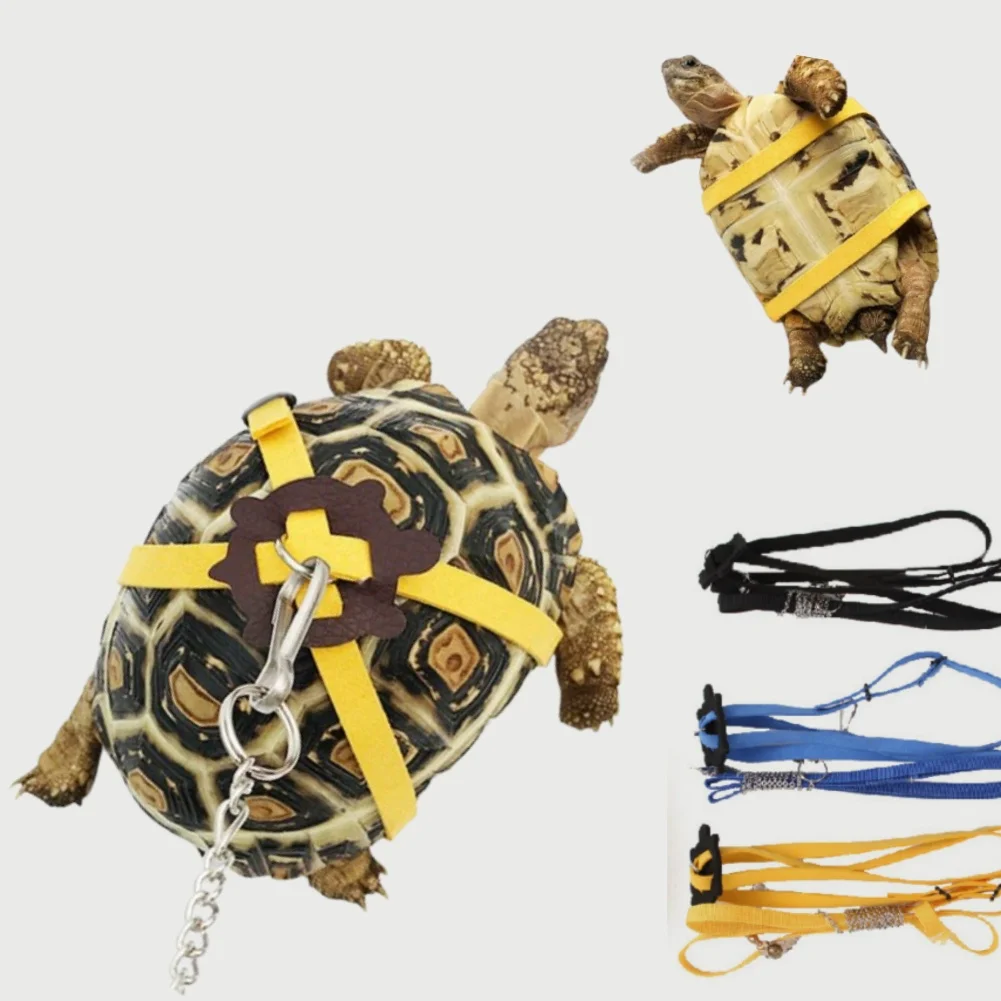 Turtle Traction Belt Control Rope Training Belt Outdoor Walking Leash  Harness Reptile Leash Pet Supplies PU Leather