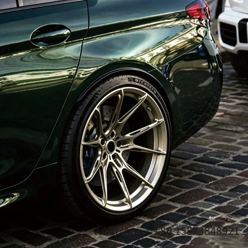 18 19 20 21 22inch Monoblock Custom Concave Forged Wheels 5*108 5*112 5*114.3 5*120 5*130 champagne Gold Finish for 992 488 F8