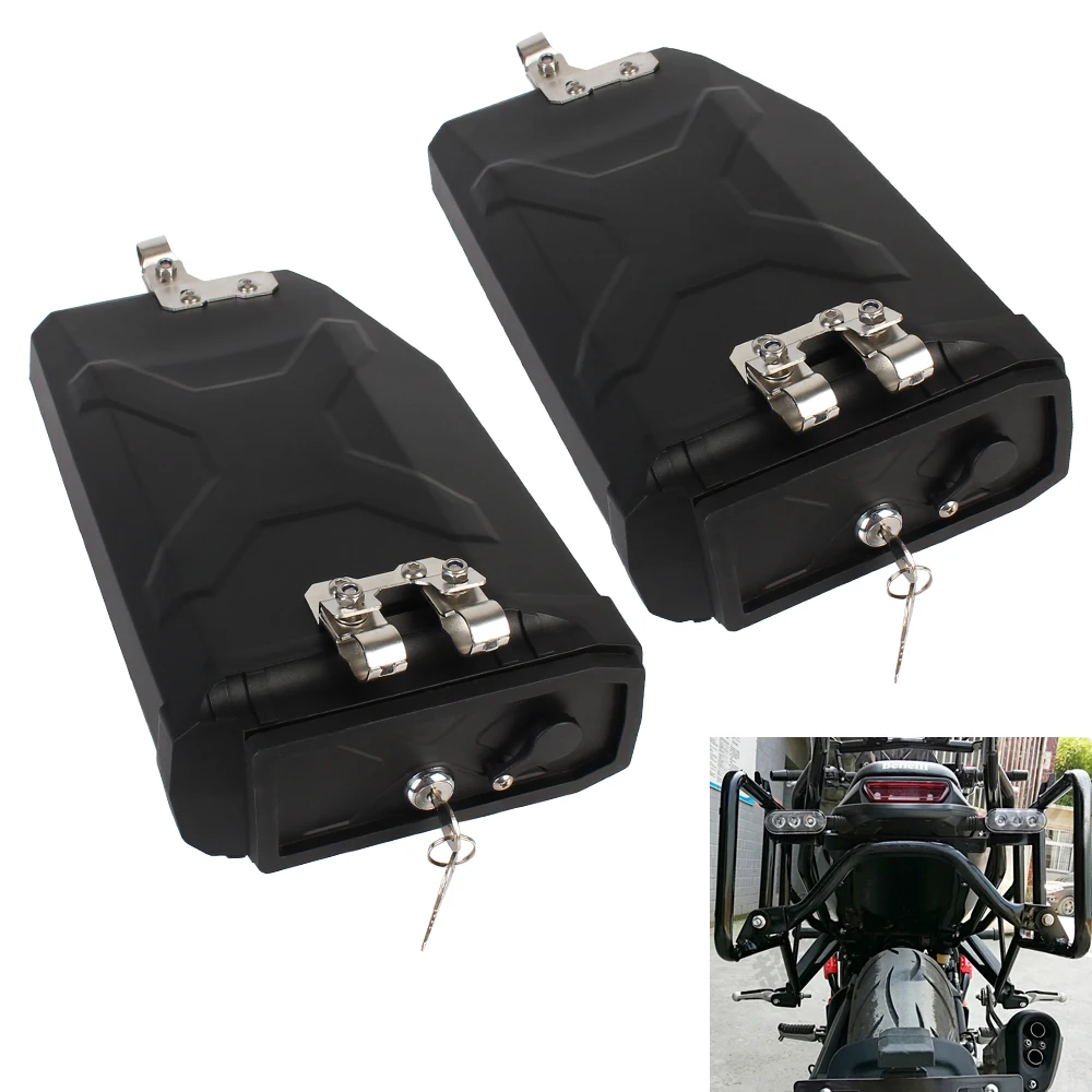 

For BMW R1200GS R1250GS F850GS F750GS with 2 Keys 5 Liters Tool Box for Left Right Side Bracket Plastic Box Case