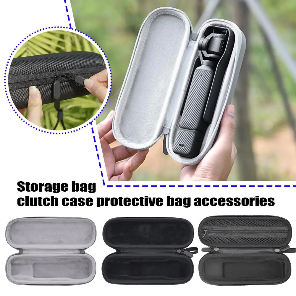 Portable Storage Bag For DJI Osmo POCKET 3 With Carabiner Anti-fall Shock Absorption Pressure-resistant Two-way Non-slip Zipper