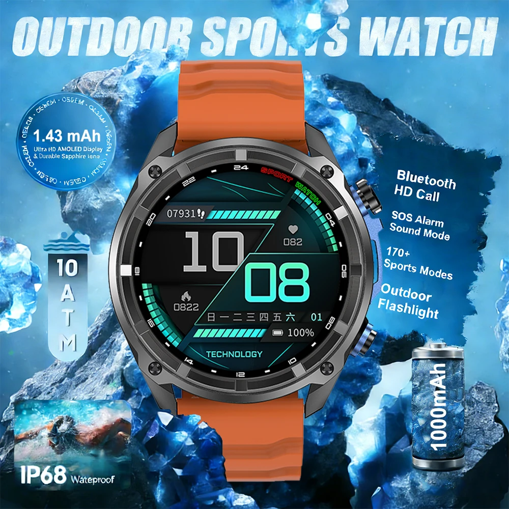 

НОВЫЕ военные умные часы DT G1 с GPS-трекером, компасом, альтиметром, Bluetooth-вызовами, аккумулятором 1000 мАч, DTG1, мужские умные часы для занятий спортом на открытом воздухе