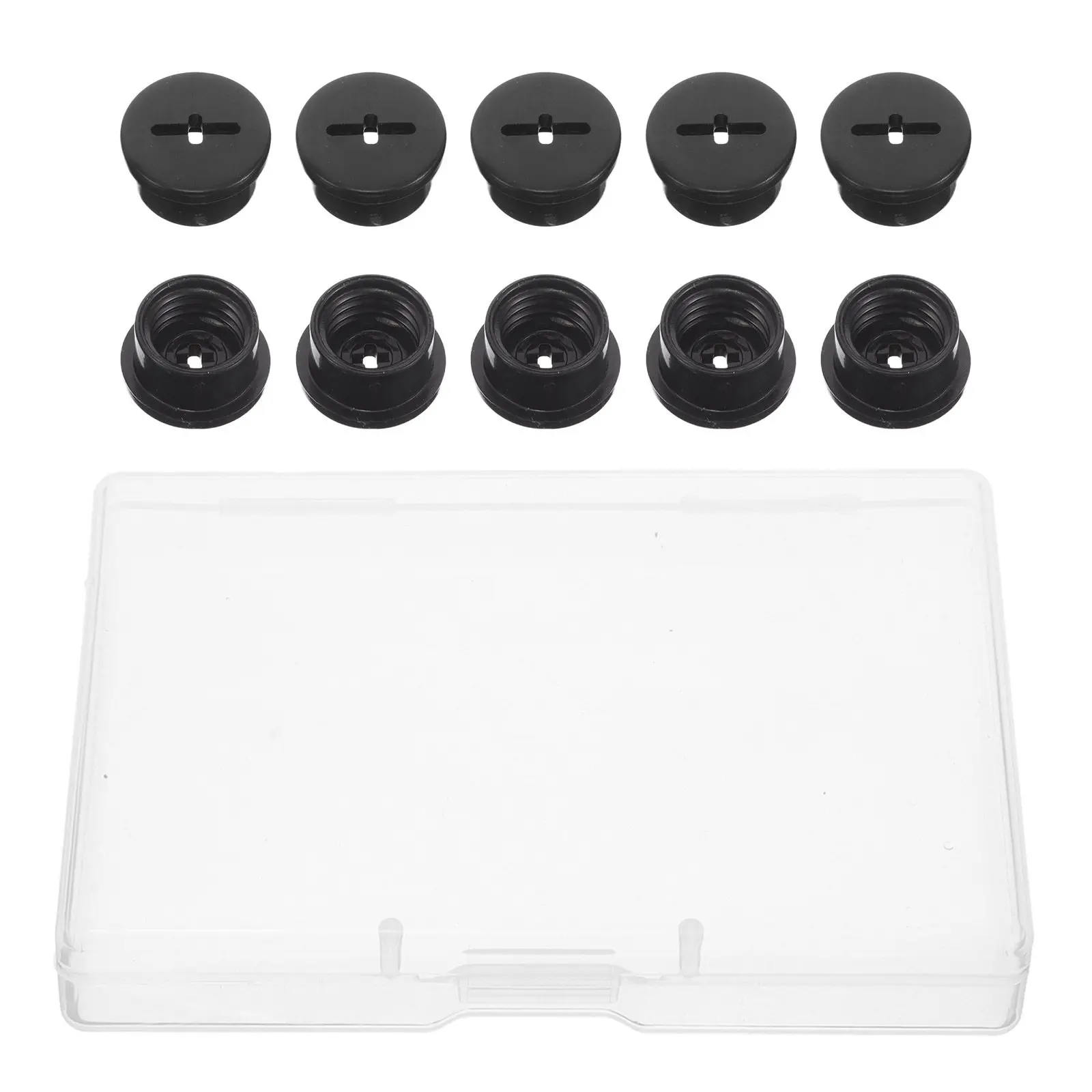 

10pcs Football Accessories Durable Valve Retainer Caps Screws Secure Fit Easy Installation Portable Threaded Caps