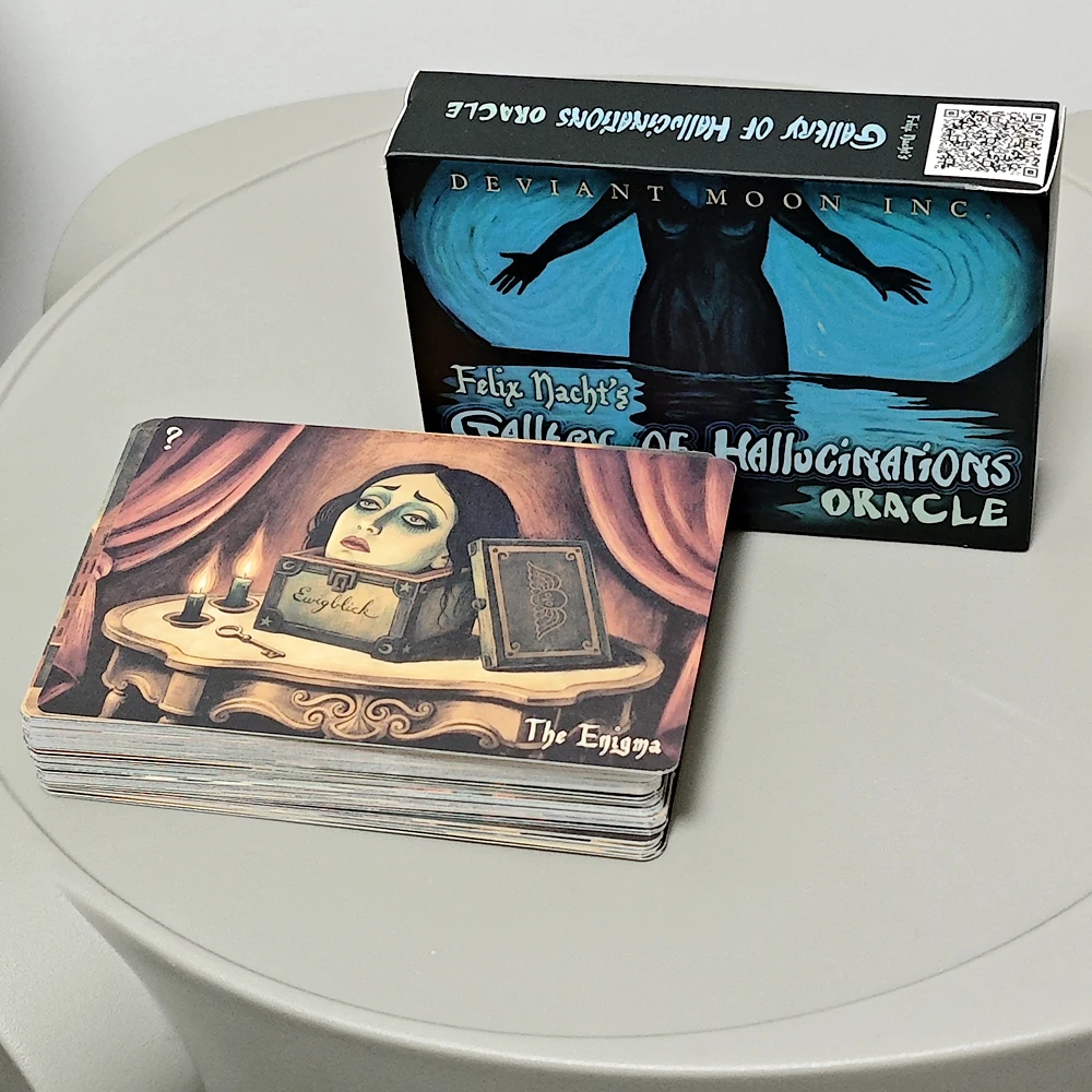 52 Enigmatic Cards Felix Nacht's Gallery of Hallucinations Oracle Deck 10.5*7.5cm