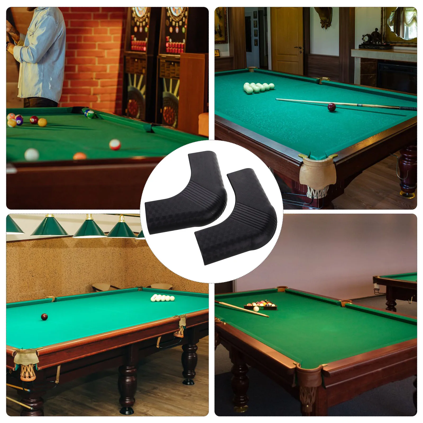 

2pcs Pool Corner Protector Durable Nylon Corner Bumpers Bumpers Billiard Furniture Stylish Design Easy Installation