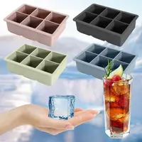 Bandeja de Silicona para Cubitos de Hielo Cuadrados