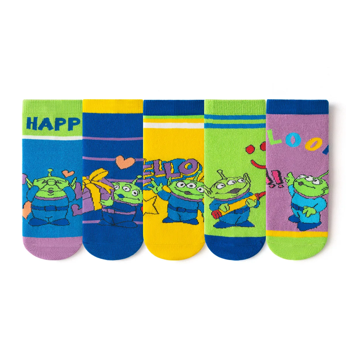 5 أزواج ديزني الغريبة لطيف الجوارب الكرتون أنيمي الغراء جوارب يمكن السير بها على الأرض جديد Kawaii بنين لينة أسفل داخلي عدم الانزلاق الجوارب هدايا الأطفال #5