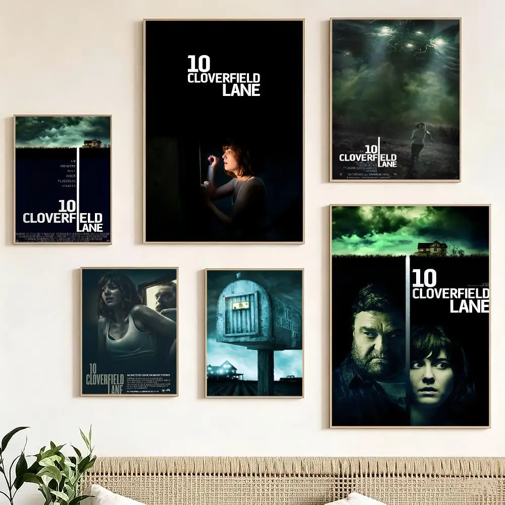 Classic Movie 10 Cloverfield Lane Poster impermeable para el hogar sala de estar dormitorio bar decoracion estetica