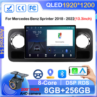 13.3 Inch Carplay Android Car Radio For MERCEDES-BENZ SPRINTER 2018 2019- 2022 Multimedia Center 4G DVD Wifi Bluetooth Display