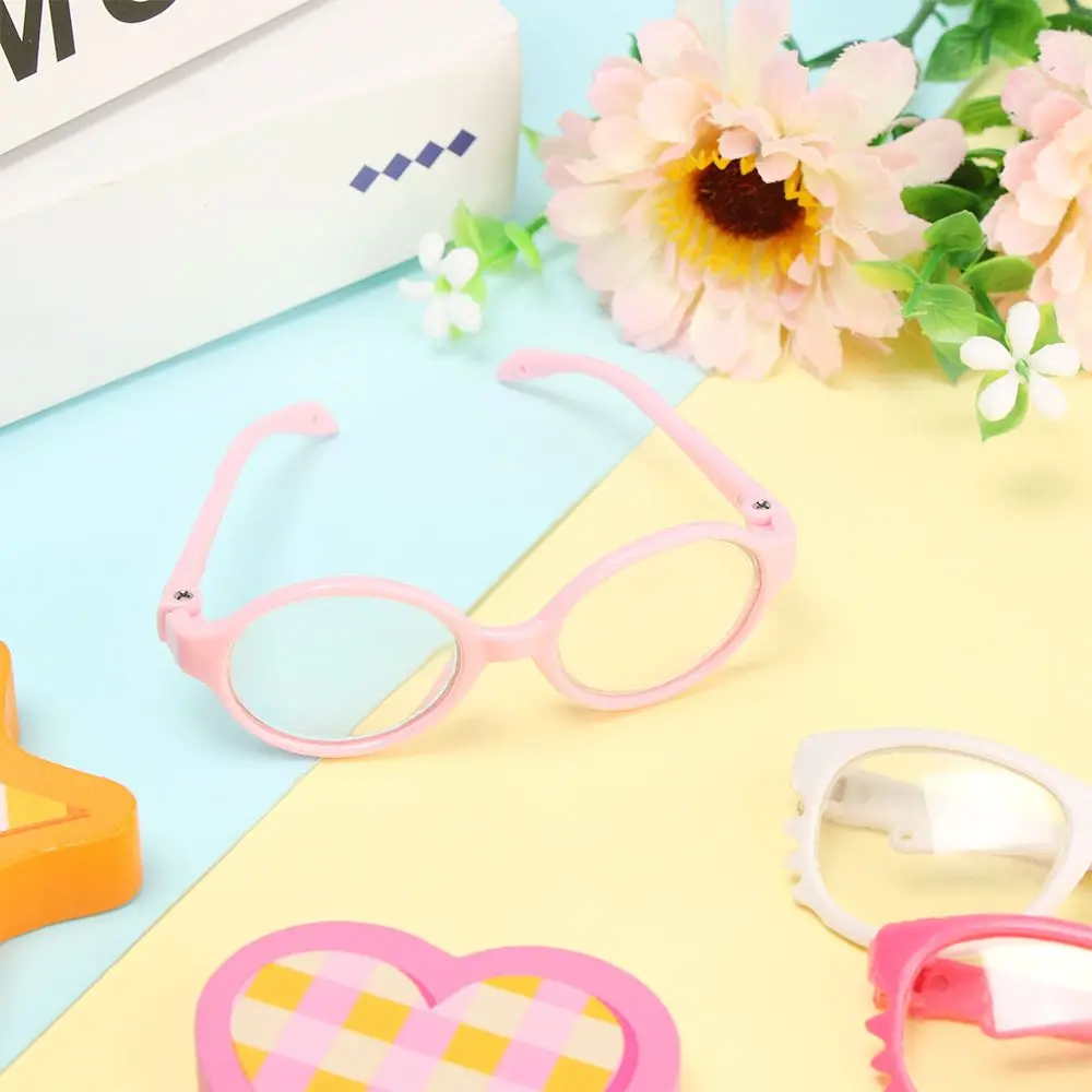 Playing House Toys Clothes Fit 18 Inch Round Frame Eyewear Miniature Eyeglasses Clear Lens Doll Glasses