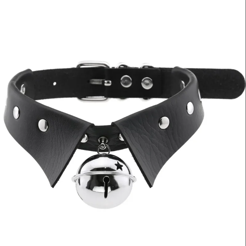 1Pc Harajuku Gothic Spike Niet Stern Halsketten Collares Hip Hop Rock Schwarz Bowknot PU Spitze Leder Sexy Y2K Mädchen halsband Schmuck