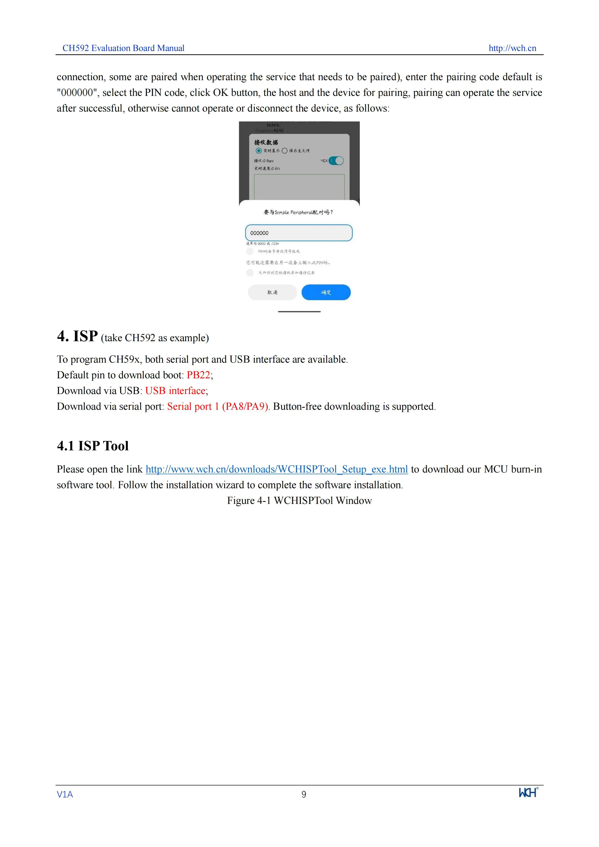 CH592 Entwicklungsboard RISC-V BLE5.4 Drahtlose Mikrocontroller CH592X/CH592F Evaluierungsboard Bluetooth-Boards – Detail 9