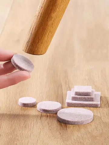 3-72Pcs Felt Chair Leg Pads 3mm Thick Floor Scratch Protector Mat Mute Non-slip Self Adhesive DIY Furniture Accessories