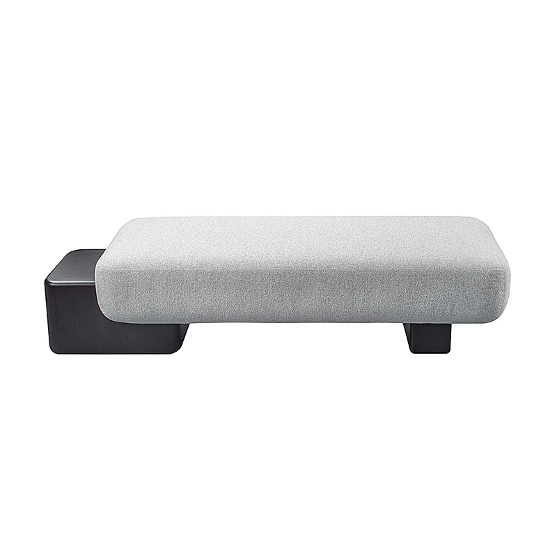 

kh-Luxury Modern Fabric Wooden Ottoman Footstool-Eco-Friendly Durable Bedroom & Living Room Sofa Stool for Hotel Apartment*