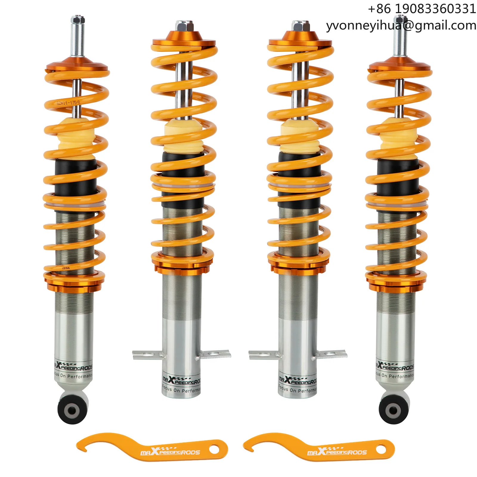 

MaXpeedingrods Coilover Suspension Shock Absorber Kit for VW Golf Jetta MK1 Scirocco MK2