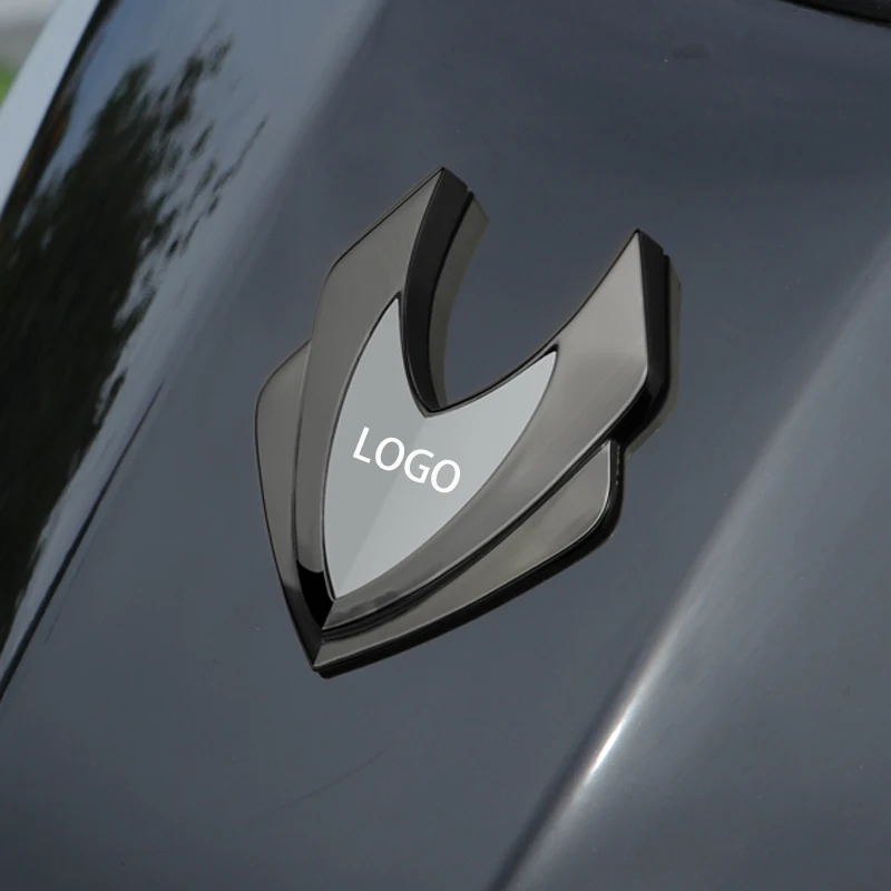 

Motorcycle decorative stickers 3D stainless steel sticker Motorcycle logo sticker Tail box decorative sticker Customized logo