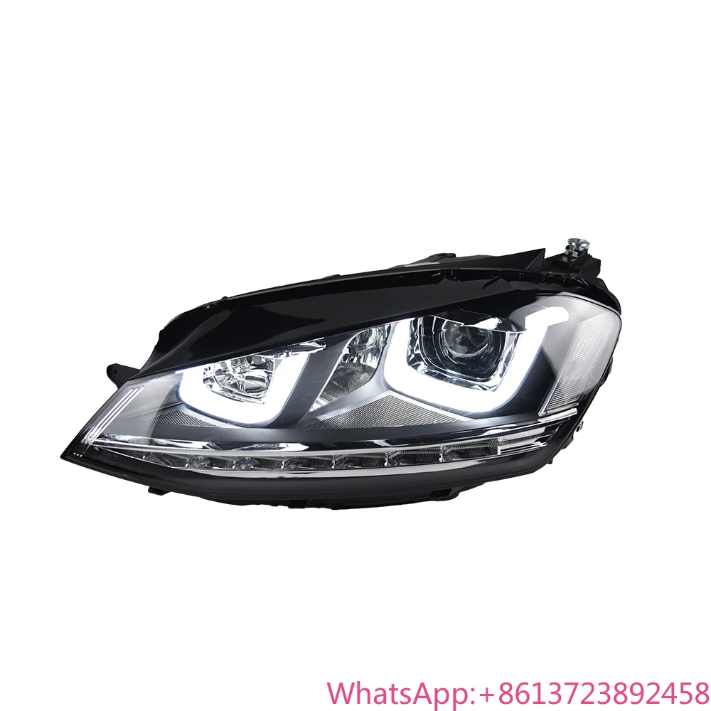 

For Car Lens for VW Golf 7 MK7 2013-2017 Car LED Auto Headlight Assembly Upgrade High Configure Styling Dynamic Signal 6000k