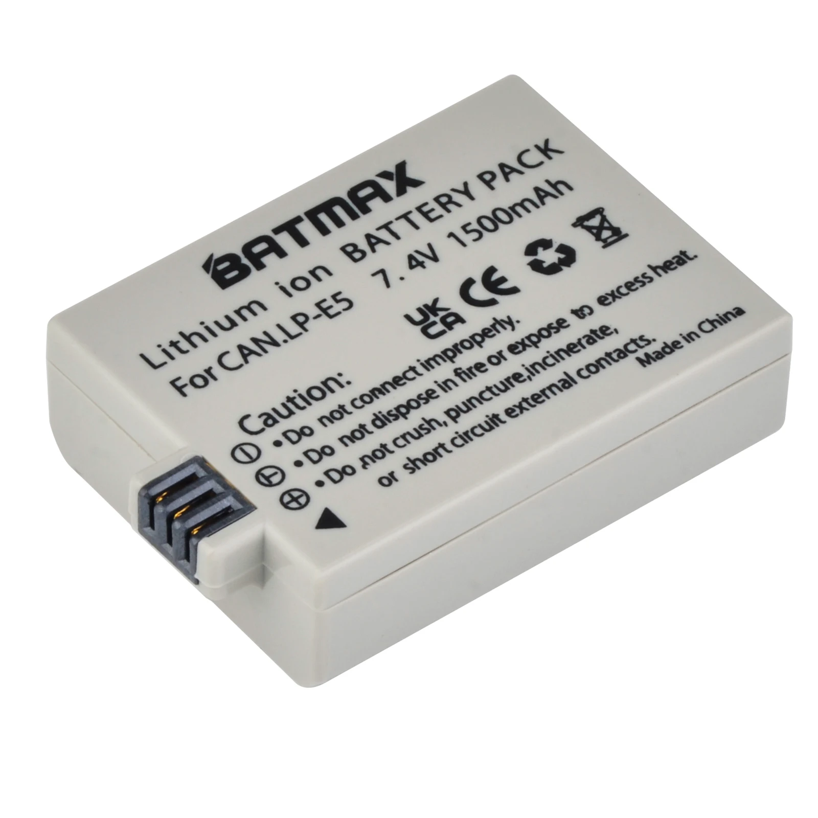 Batmax LP-E5 Battery 1500mAh+LED Dual Charger for Canon 450D 500D 1000D Kiss X2 X3 F Rebel XS XSi T1i Camera