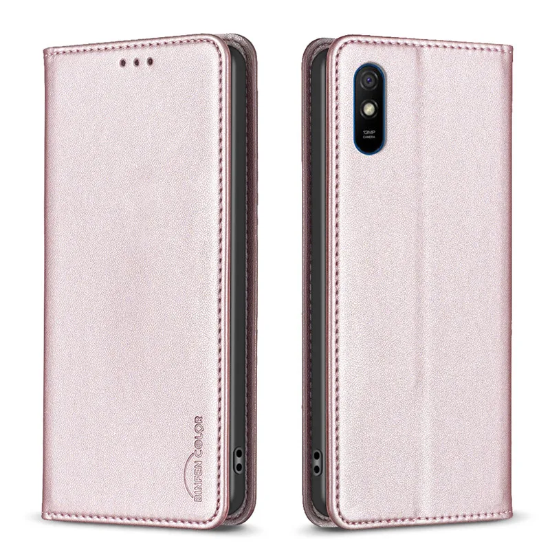 Wallet Flip Cover Leather Case For Xiaomi Redmi 9A 9C NFC Note 9S Note9 Pro Max  9AT 9 Magnetic Card Slots Shockproof Full Bag
