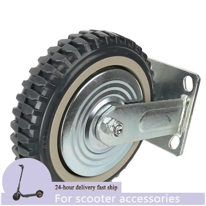 

8-Inch Gray Bee Fire Fixed Wheel - Dedicated for Dining Cars Service Cars Wear-Resistant Load-Bearing Home Hardware Accessory